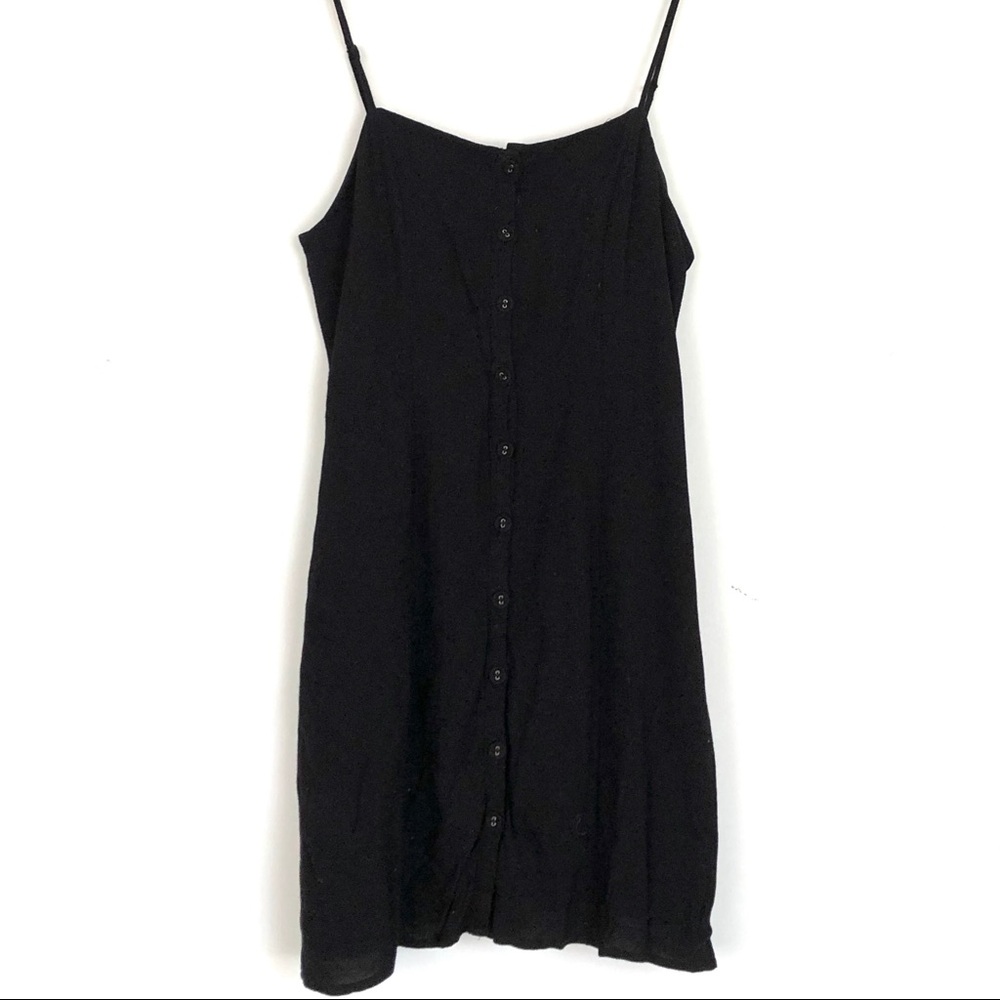 Little black button up dress